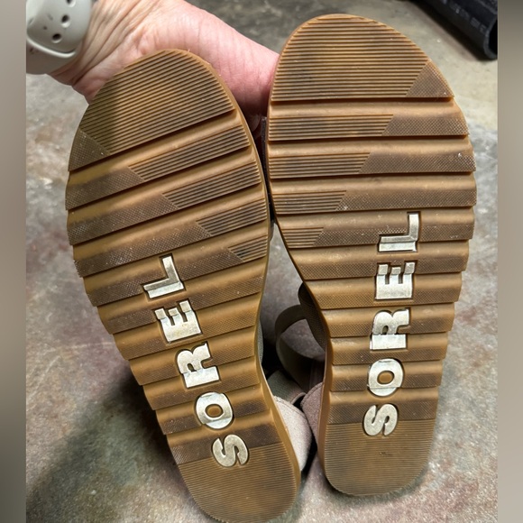 Sorel bronze leather sandals - Picture 4 of 5